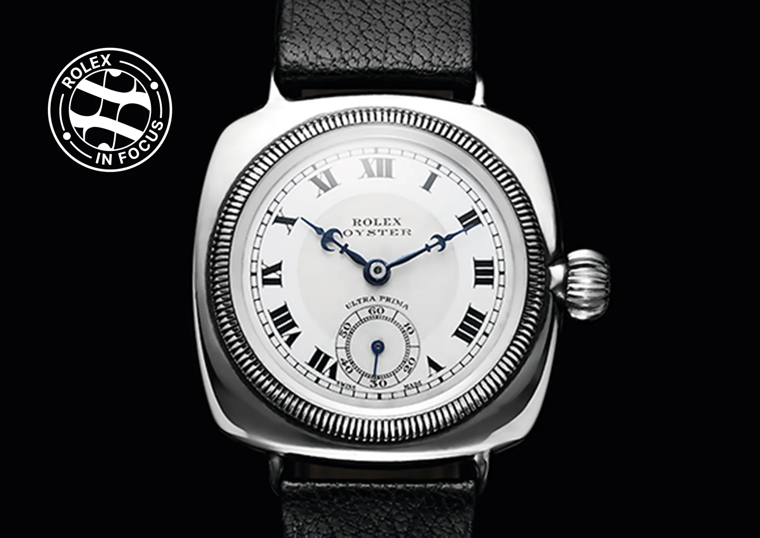 An Oyster model from the 1920s, by which time Rolex were adding their name to the dials.